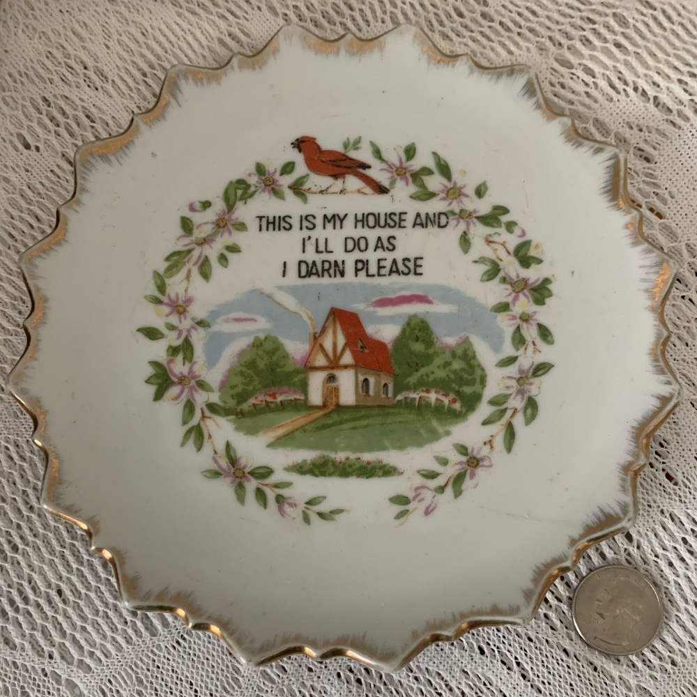 Sassy CottageCore Wall Hanging Plate